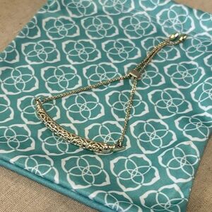 Kendra Scott Delicate Filigree Bar Slider Bracelet - Gold